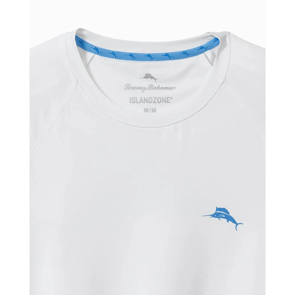 Tommy Bahama Chill Time Surf Crew T-Shirt - White Mens Tommy Bahama