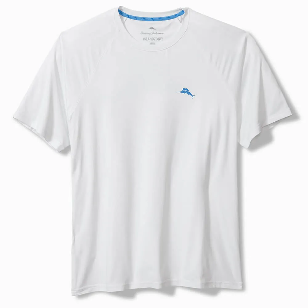 Tommy Bahama Chill Time Surf Crew T-Shirt - White Mens Tommy Bahama