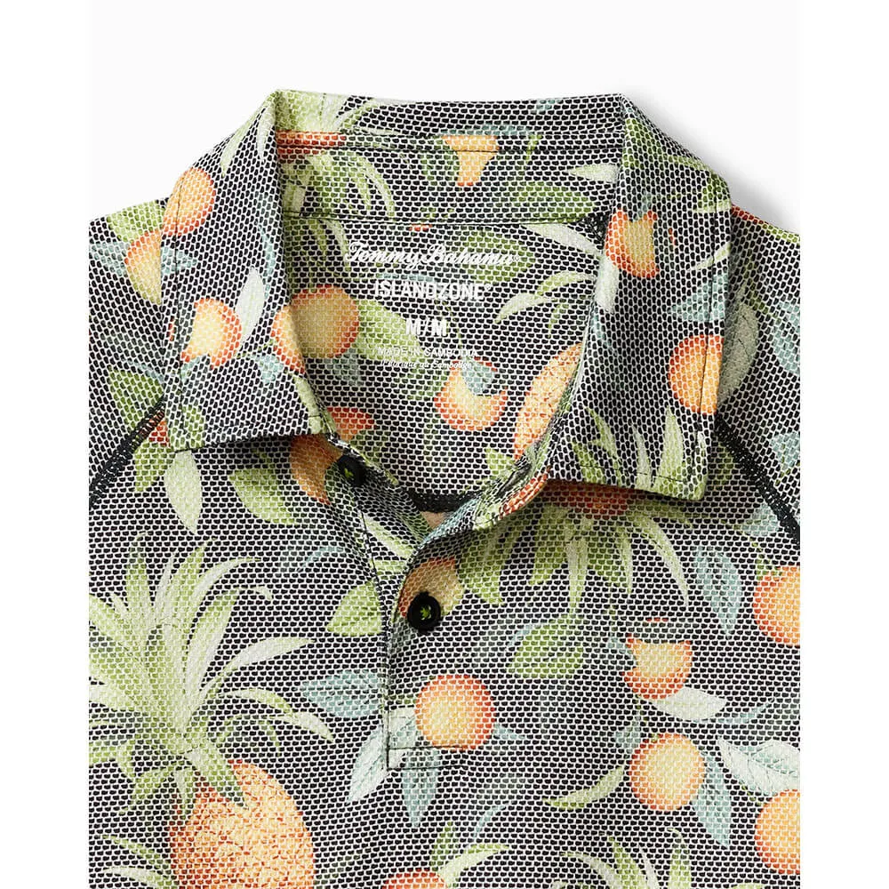 Tommy Bahama Citrus Grove Polo Shirt - Black Mens Tommy Bahama