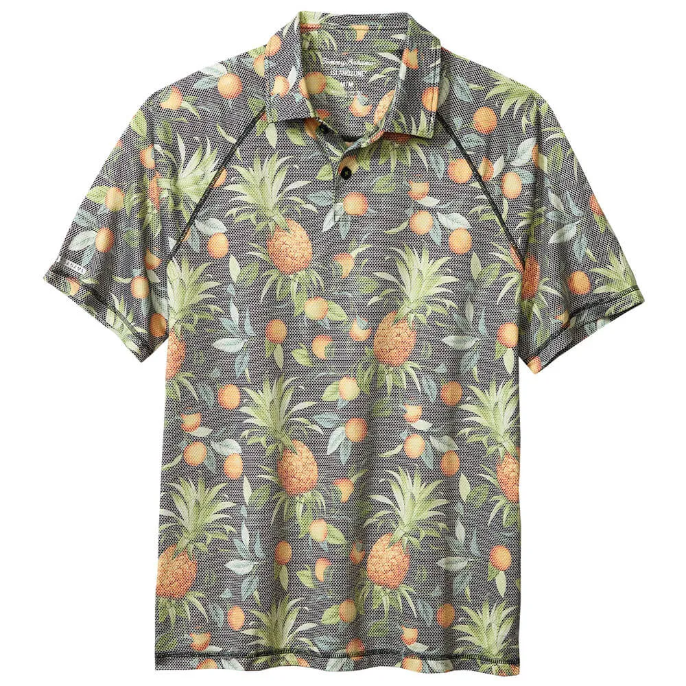 Tommy Bahama Citrus Grove Polo Shirt - Black Mens Tommy Bahama