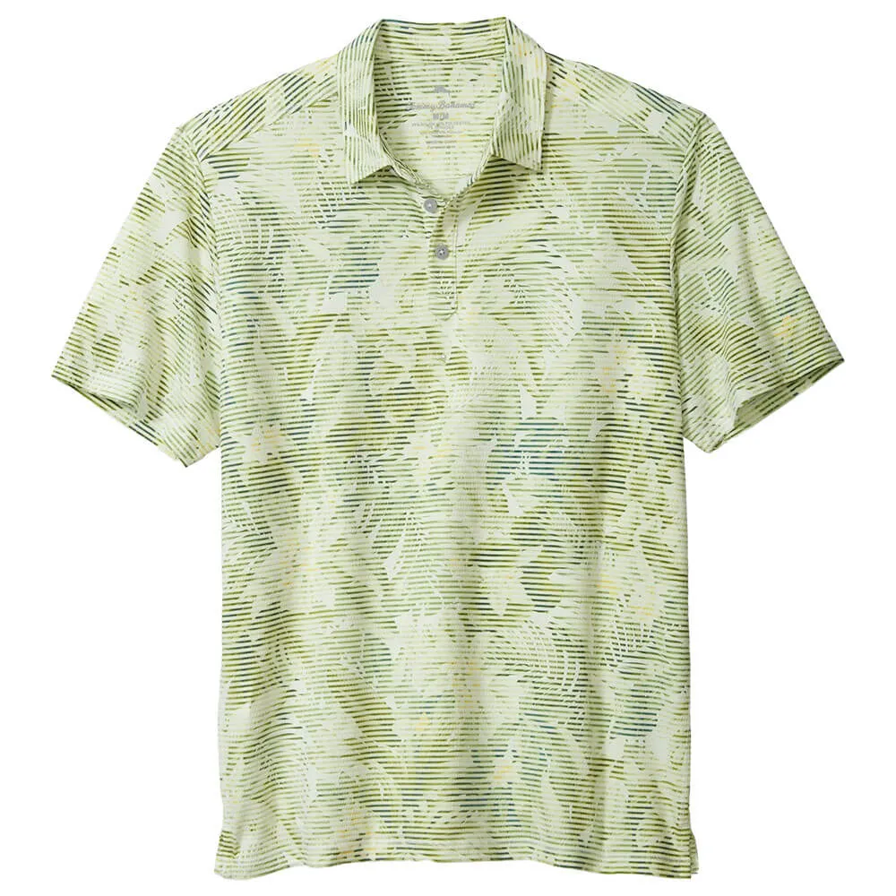 Tommy Bahama Coasta Wave Lush Lines Polo Shirt - Beach Grass Mens Tommy Bahama