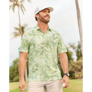 Tommy Bahama Coasta Wave Lush Lines Polo Shirt - Beach Grass Mens Tommy Bahama