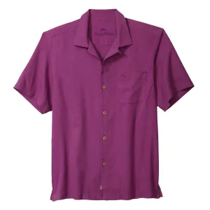 Tommy Bahama Coastal Breeze Check Camp Shirt - Deep Hollyhock Tommy Bahama Clothing