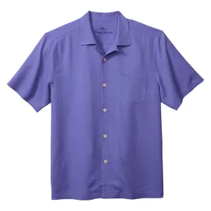 Tommy Bahama Coastal Breeze Check Camp Shirt - Peri Lavender Tommy Bahama Clothing