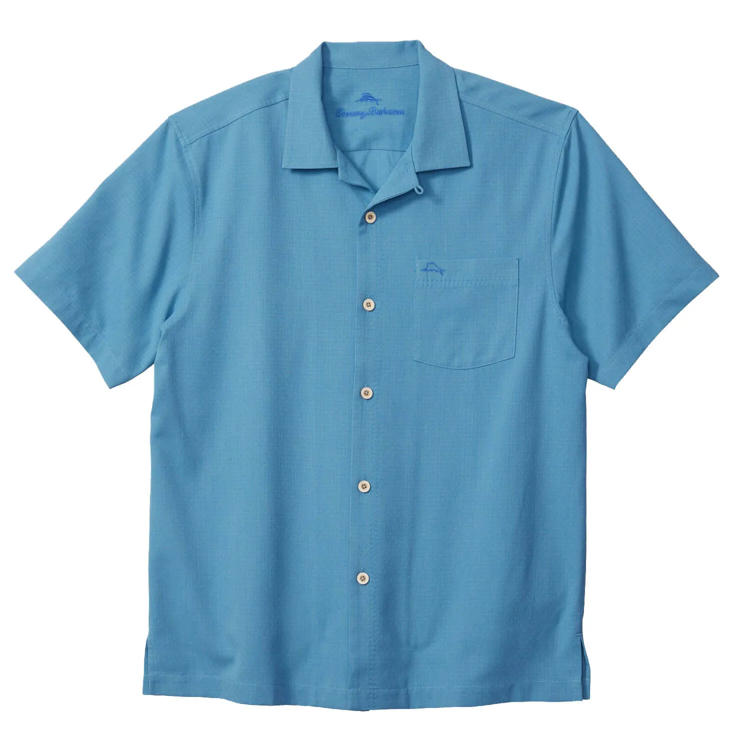 Tommy Bahama Coastal Breeze Check Camp Shirt - Vacation Blue Mens Tommy Bahama
