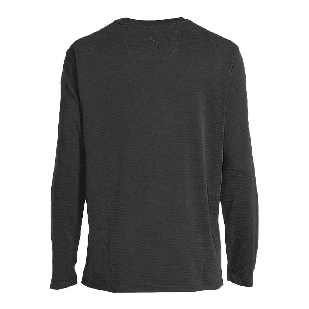Tommy Bahama Coastal Crest Long Sleeve T-Shirt - Black Mens Tommy Bahama