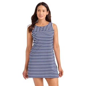 Tommy Bahama Coastline Stripe High Neck Romper Cover Up - Mare Navy Tommy Bahama Clothing
