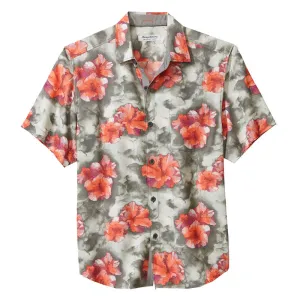 Tommy Bahama Coconut Point Stormy Blues Camp Shirt - Argent Mens Tommy Bahama