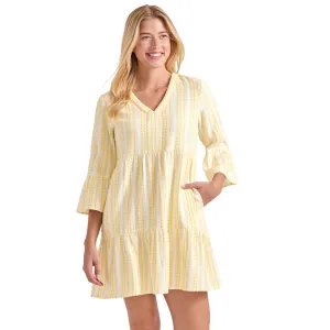 Tommy Bahama Cotton Dobby Tiered Dress Cover Up - Bright Pineapple * Tommy Bahama Clothing