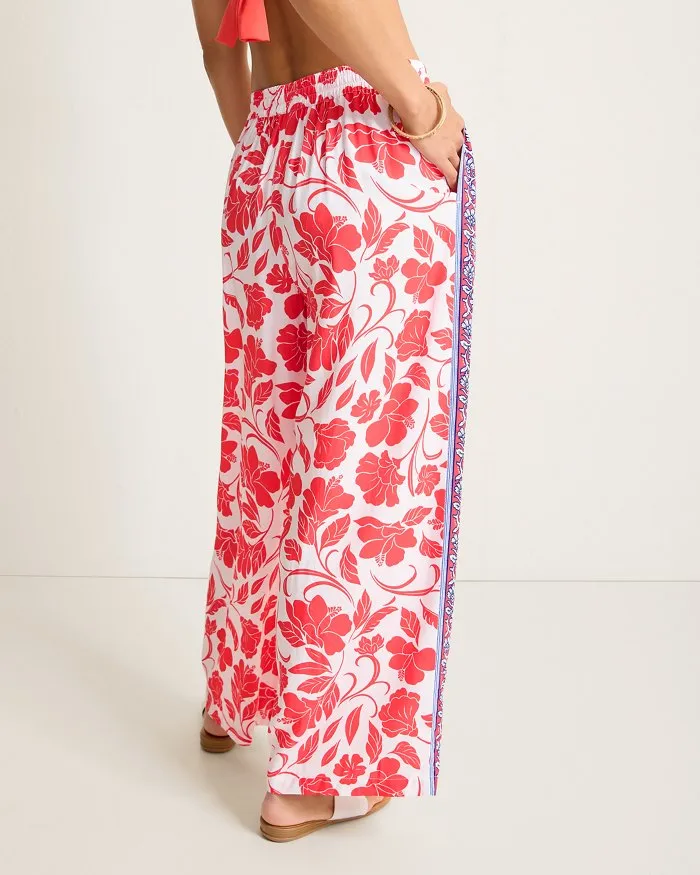 Tommy Bahama Fiori Border Pants Cover Up - White Tommy Bahama Clothing