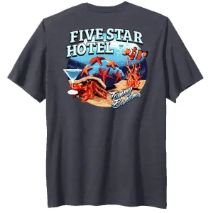 Tommy Bahama Five Star Hotel T-Shirt - Coal Heather Mens Tommy Bahama