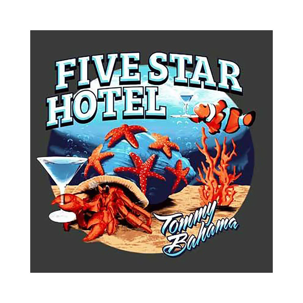 Tommy Bahama Five Star Hotel T-Shirt - Coal Heather Mens Tommy Bahama