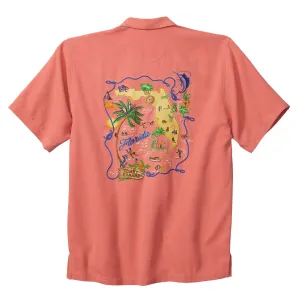 Tommy Bahama Florida Fantasy Camp Shirt - Coral Haze Mens Tommy Bahama