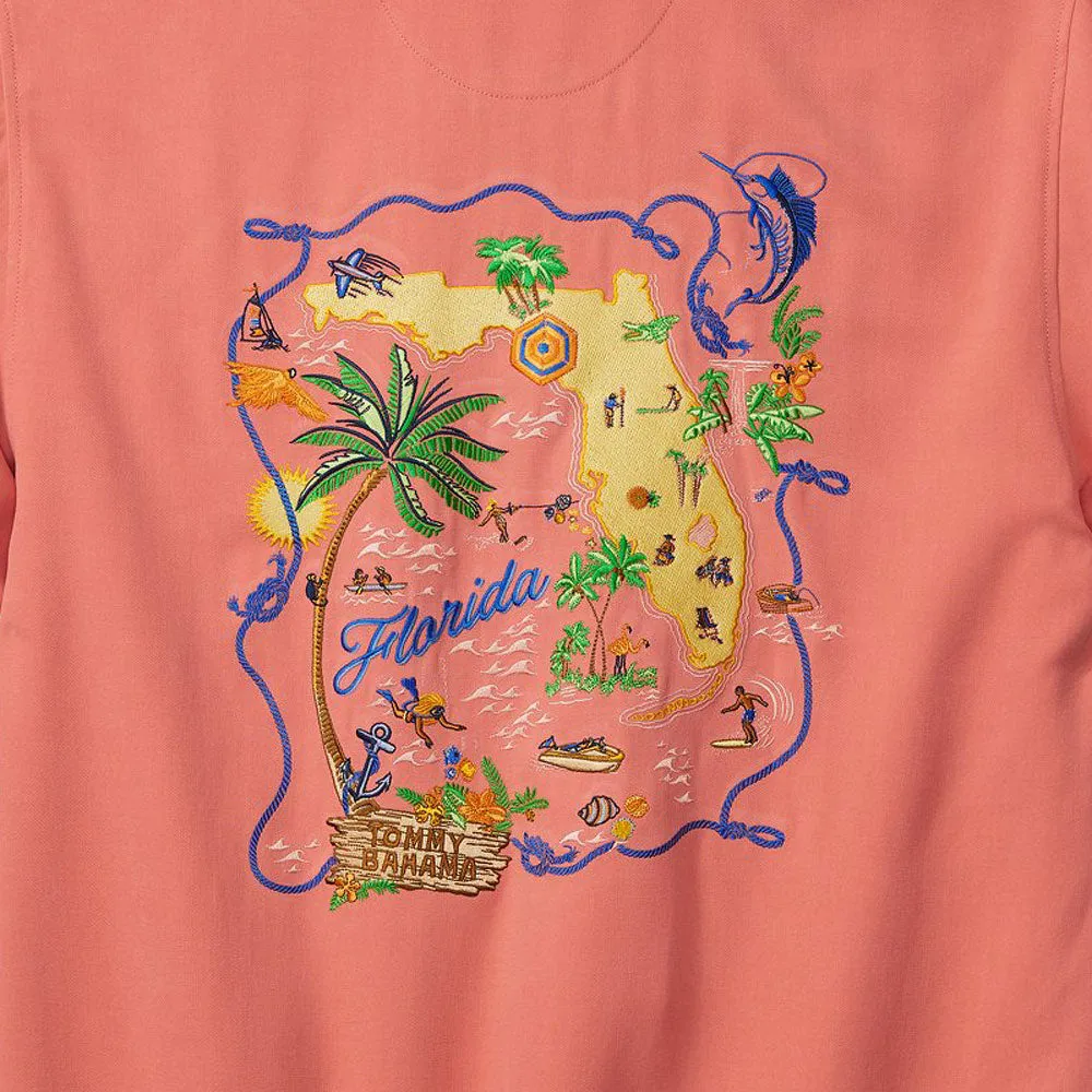 Tommy Bahama Florida Fantasy Camp Shirt - Coral Haze Tommy Bahama Clothing