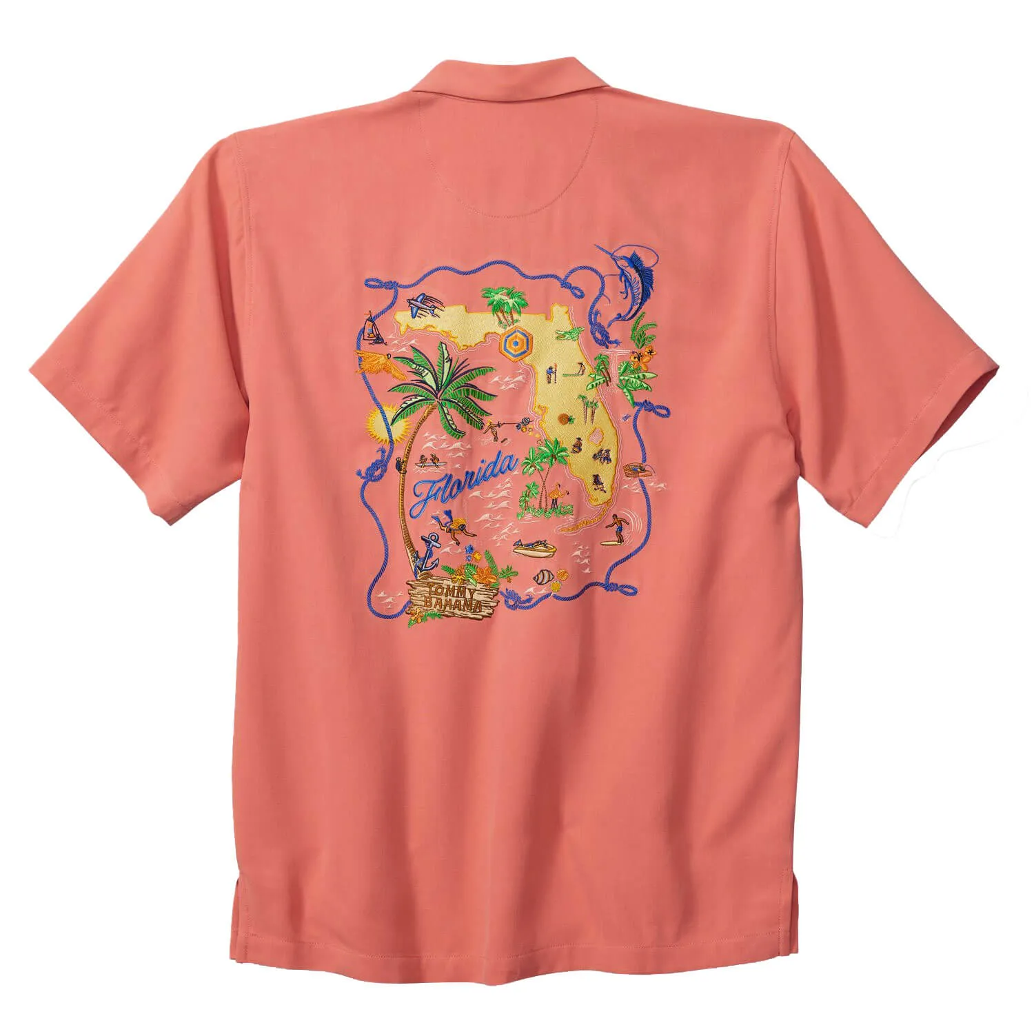 Tommy Bahama Florida Fantasy Camp Shirt - Coral Haze Tommy Bahama Clothing