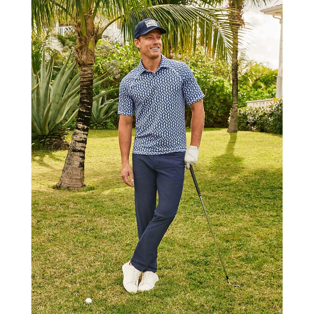 Tommy Bahama Fresco Geo Polo Shirt - Deep Space Mens Tommy Bahama
