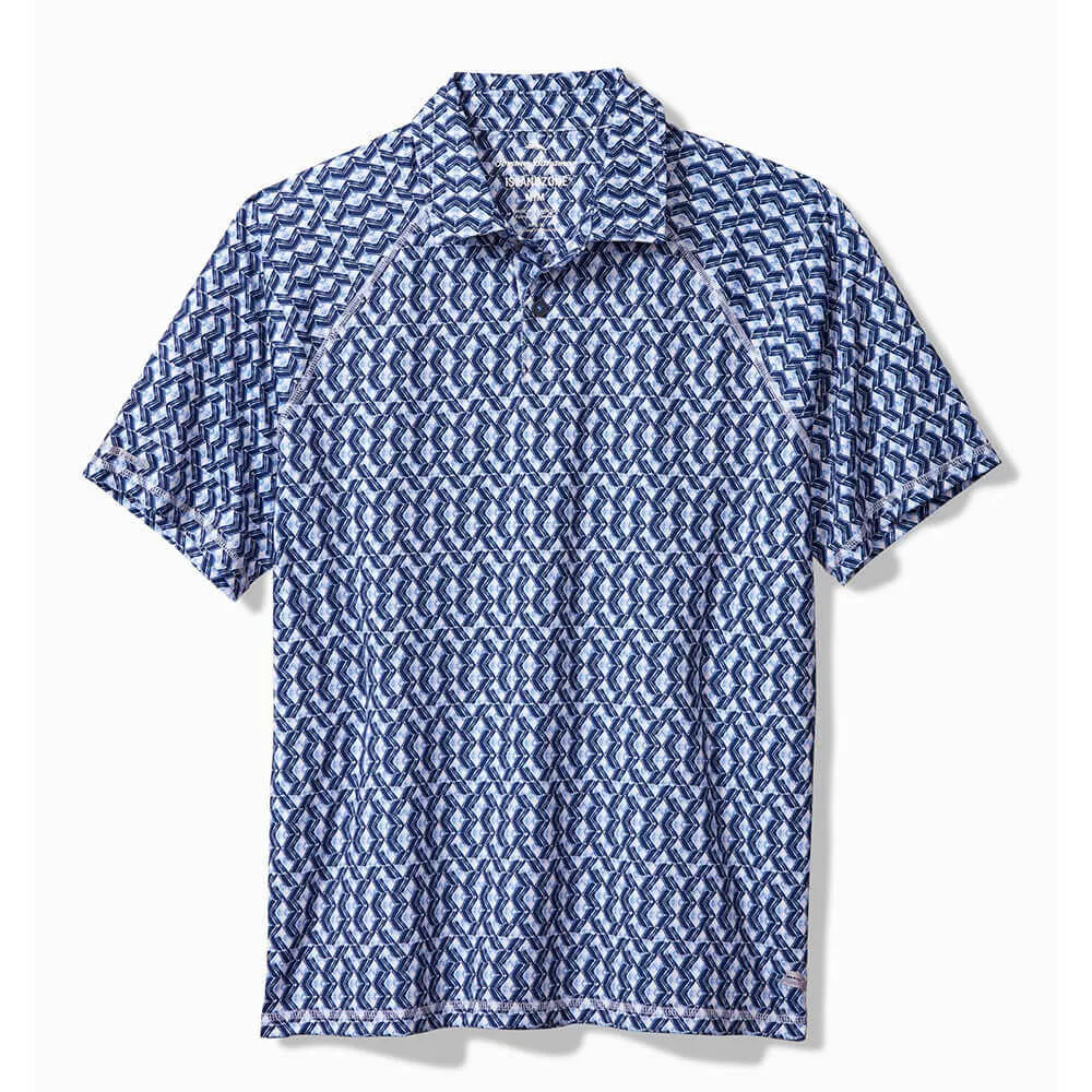 Tommy Bahama Fresco Geo Polo Shirt - Deep Space Mens Tommy Bahama