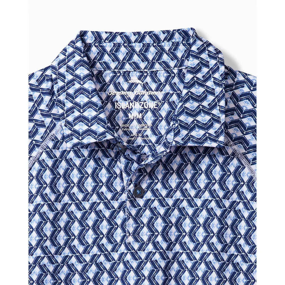 Tommy Bahama Fresco Geo Polo Shirt - Deep Space Mens Tommy Bahama