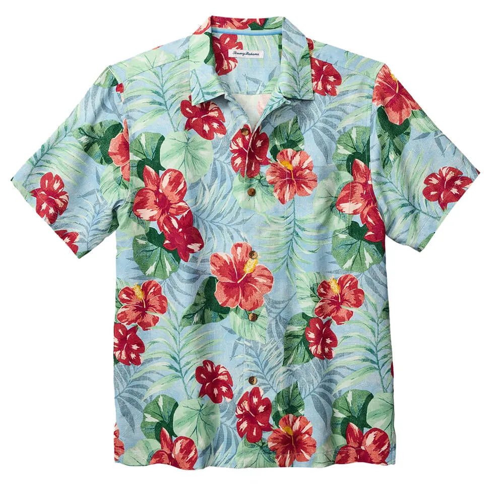 Tommy Bahama Fridas Garden Camp Shirt - Morning Sky Tommy Bahama Clothing