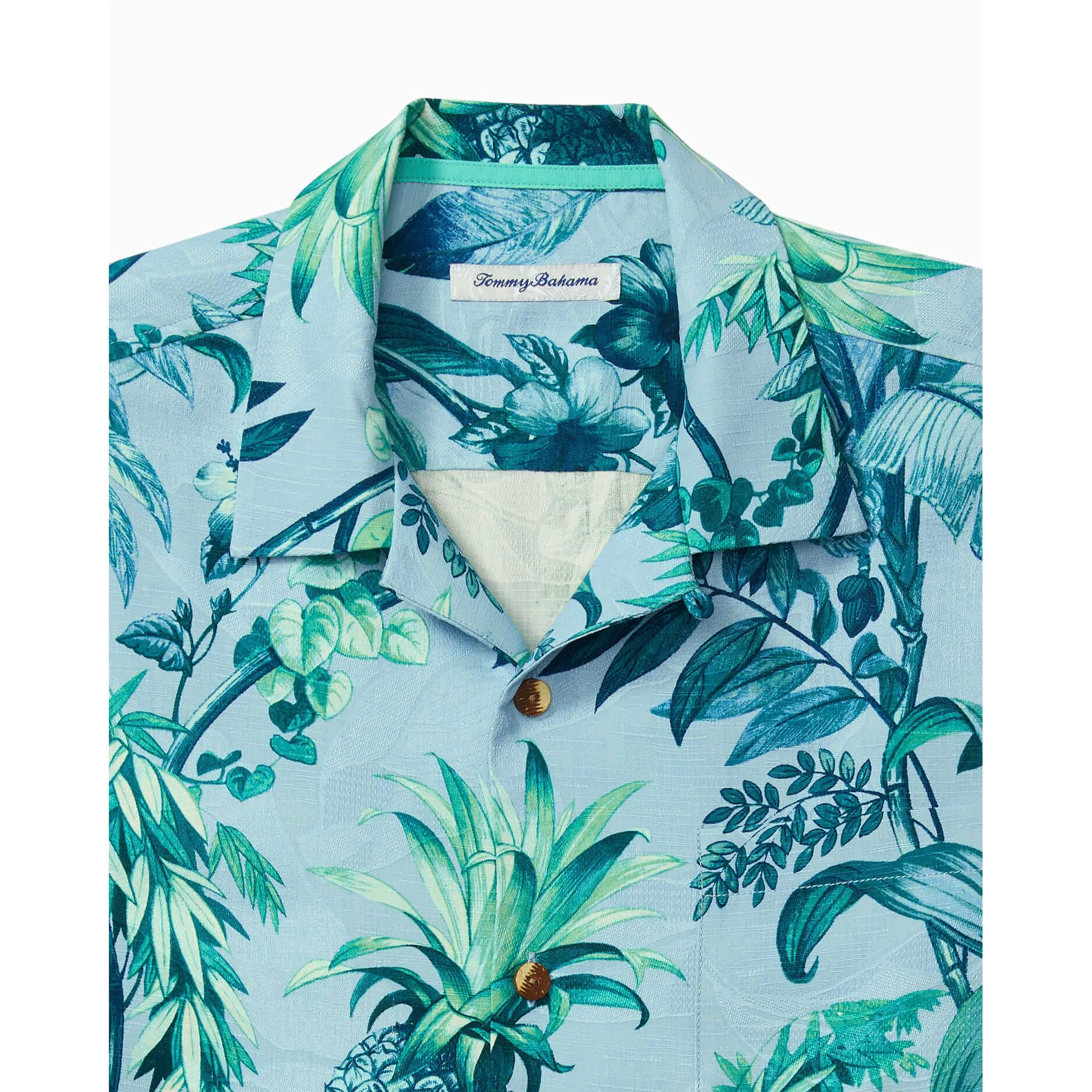 Tommy Bahama Garden Of Hope And Courage Camp Shirt - Polar Sky Tommy Bahama Clothing