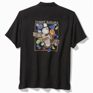 Tommy Bahama Here To Shake Things Up Camp Shirt - Black Tommy Bahama Clothing