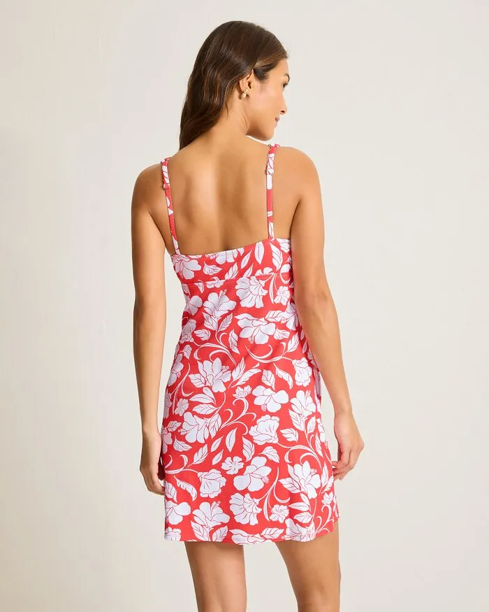 Tommy Bahama Island Cays Fiori V Spa Dress Cover Up - Citrus Coral Tommy Bahama Clothing