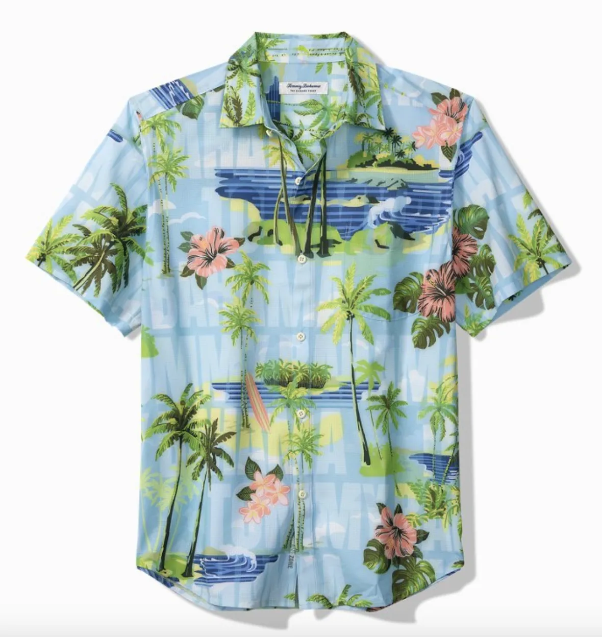 Tommy Bahama IslandZone Bahama Coast Aqua Shores Camp Shirt - Infinity Pool Tommy Bahama Clothing