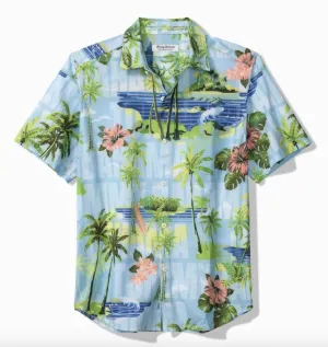 Tommy Bahama IslandZone Bahama Coast Aqua Shores Camp Shirt - Infinity Pool Tommy Bahama Clothing
