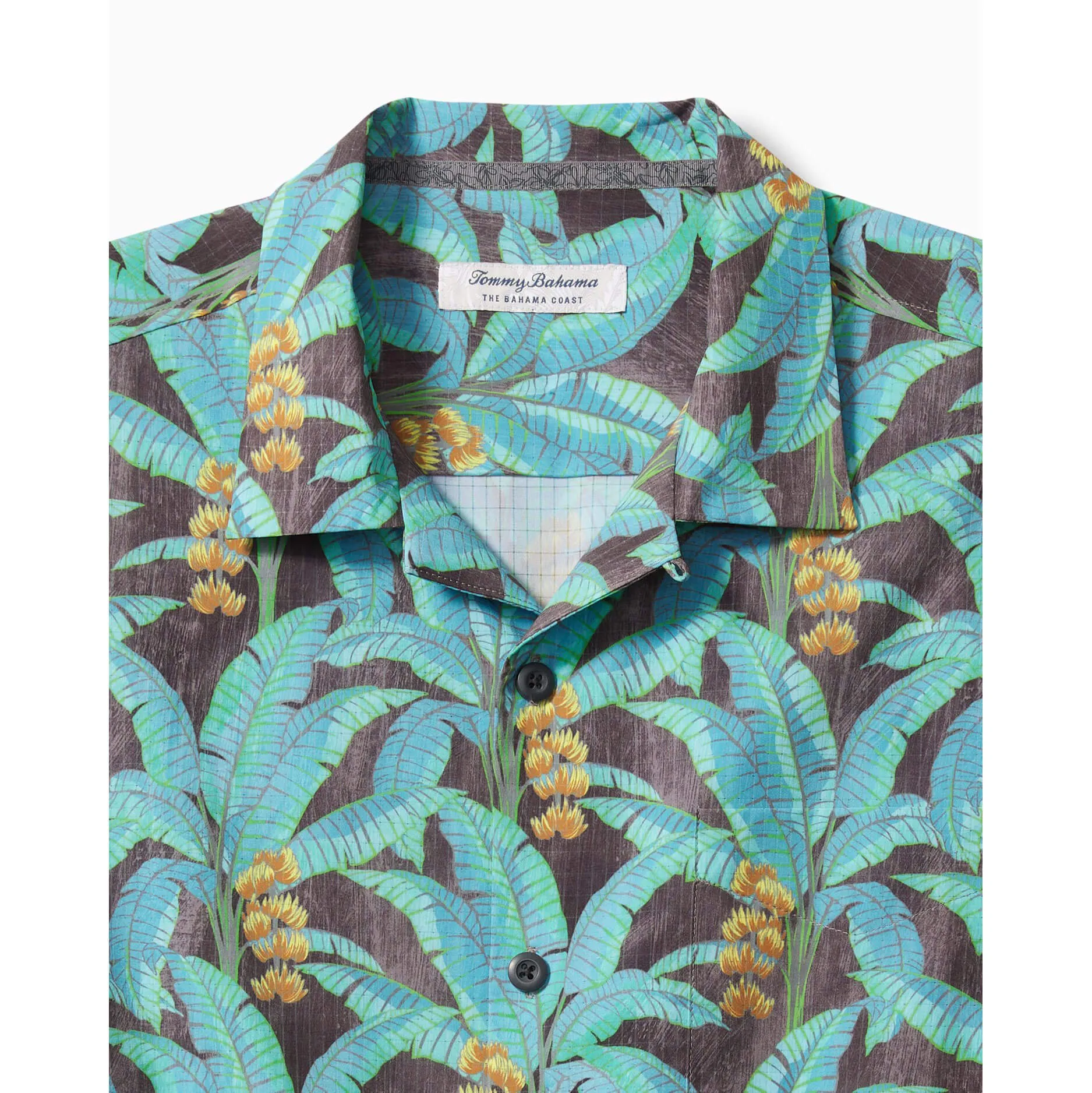 Tommy Bahama IslandZone Bahama IslandZone Coast Banana Grove Camp Shirt - After Dark Tommy Bahama Clothing