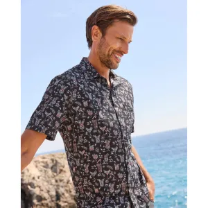 Tommy Bahama IslandZone Bahama IslandZone Coast Boozy Nights Camp Shirt - Night Cap Mens Tommy Bahama