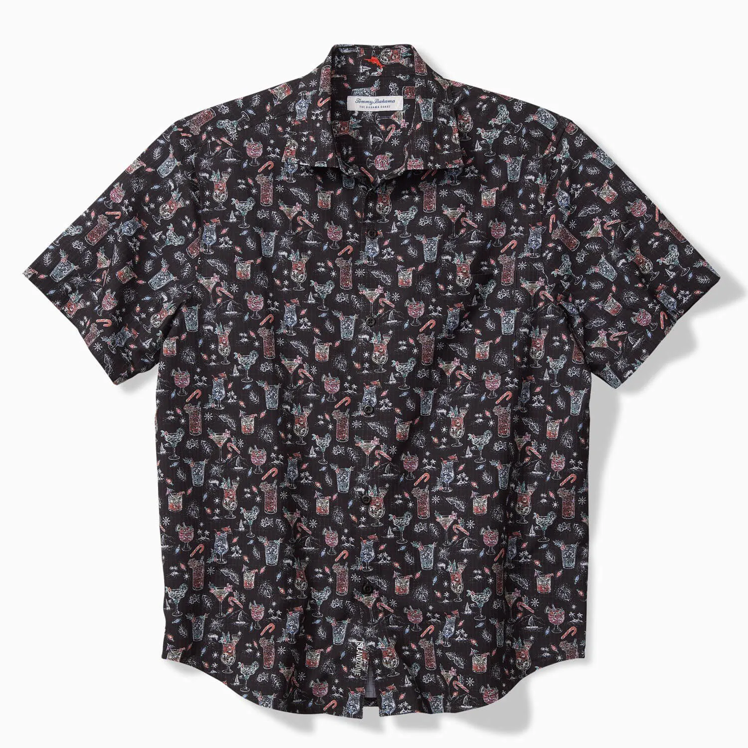 Tommy Bahama IslandZone Bahama IslandZone Coast Boozy Nights Camp Shirt - Night Cap Mens Tommy Bahama