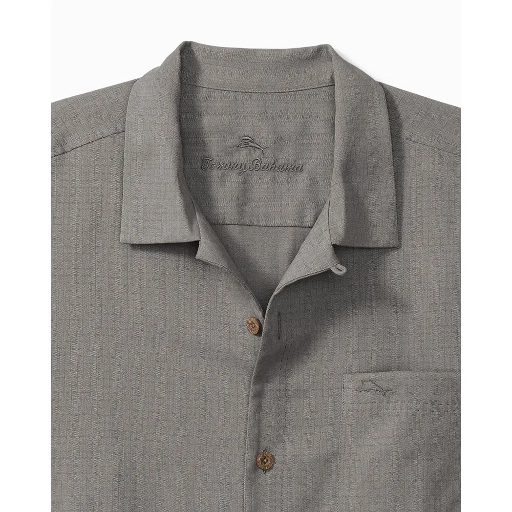 Tommy Bahama IslandZone Coastal Breeze Check Camp Shirt - Shadow Mens Tommy Bahama