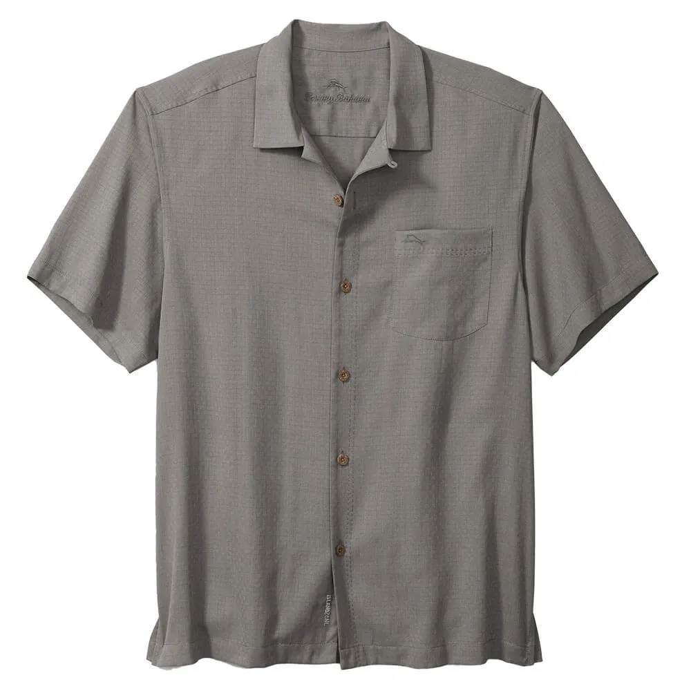Tommy Bahama IslandZone Coastal Breeze Check Camp Shirt - Shadow Mens Tommy Bahama