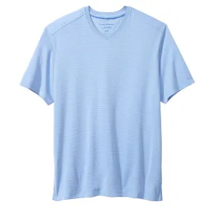 Tommy Bahama IslandZone Coastal Crest V-Neck T-Shirt - Big Sky Blue Mens Tommy Bahama