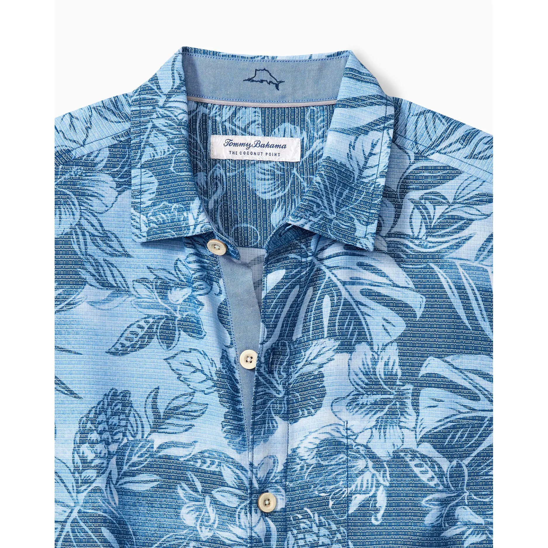 Tommy Bahama IslandZone Coconut Point Ocean Escape Camp Shirt - Dew Drop Mens Tommy Bahama