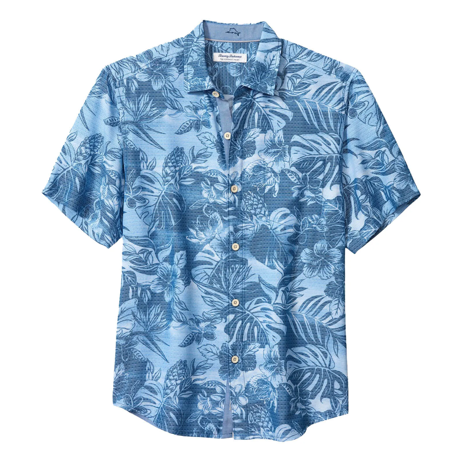 Tommy Bahama IslandZone Coconut Point Ocean Escape Camp Shirt - Dew Drop Mens Tommy Bahama