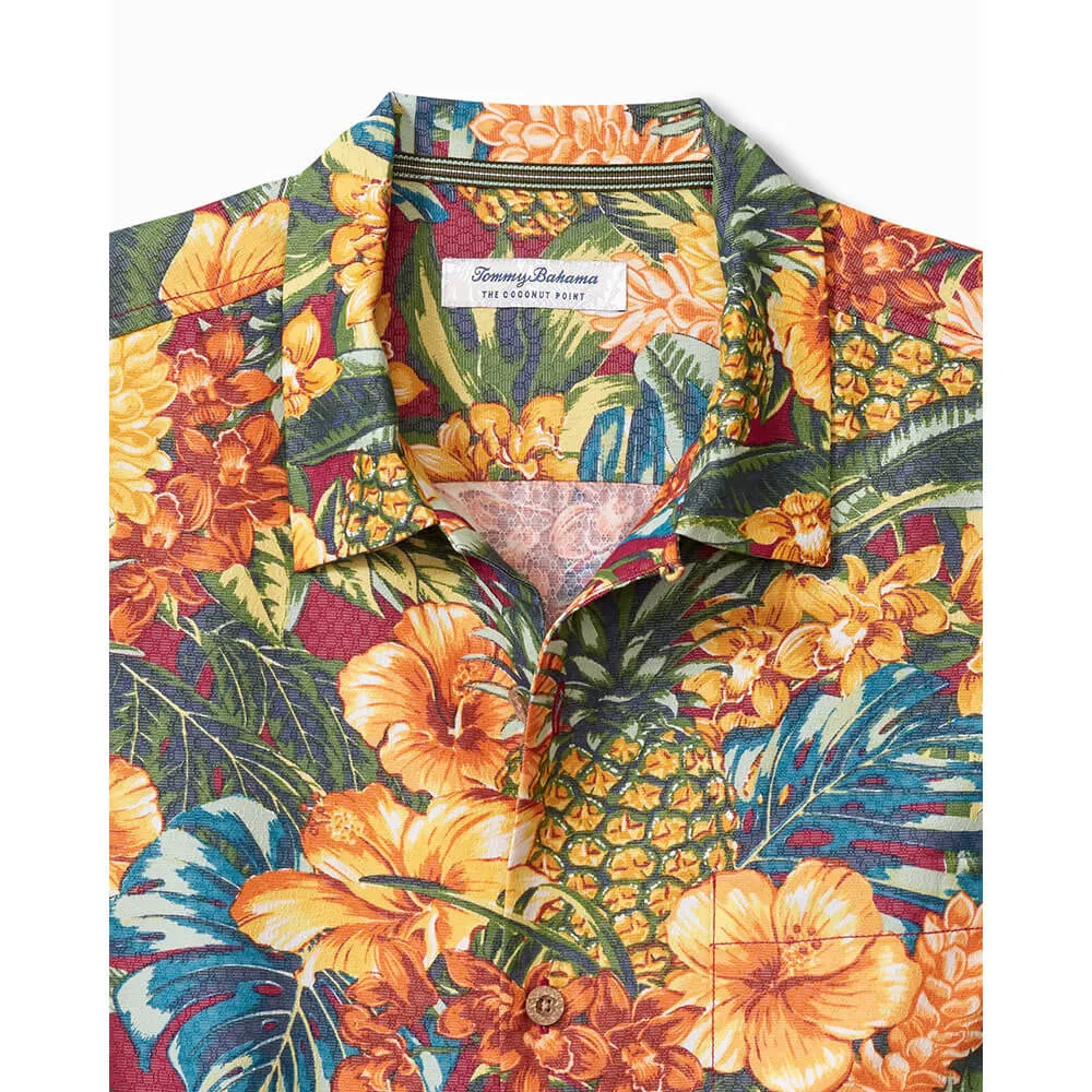 Tommy Bahama IslandZone Coconut Point Sunset Canopy Camp Shirt - Dark Sangria Tommy Bahama Clothing