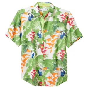 Tommy Bahama IslandZone Coconut Point Toucan Chats Camp Shirt - White Mens Tommy Bahama