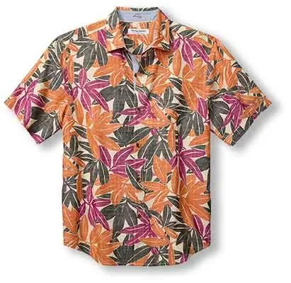 Tommy Bahama IslandZone Coconut Point Vista Veronda Camp Shirt - Moroccan Plum Mens Tommy Bahama