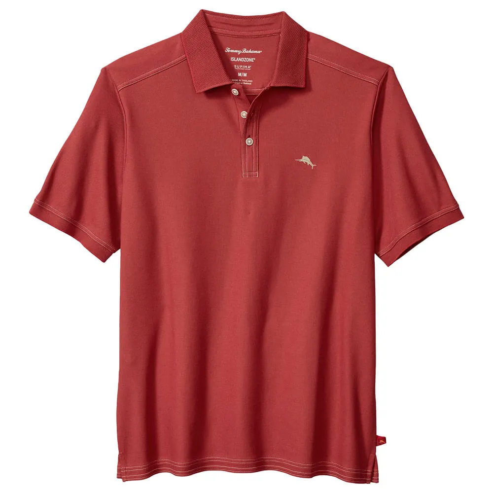 Tommy Bahama IslandZone Emfielder 2.0 Polo Shirt - Deep Havana Mens Tommy Bahama