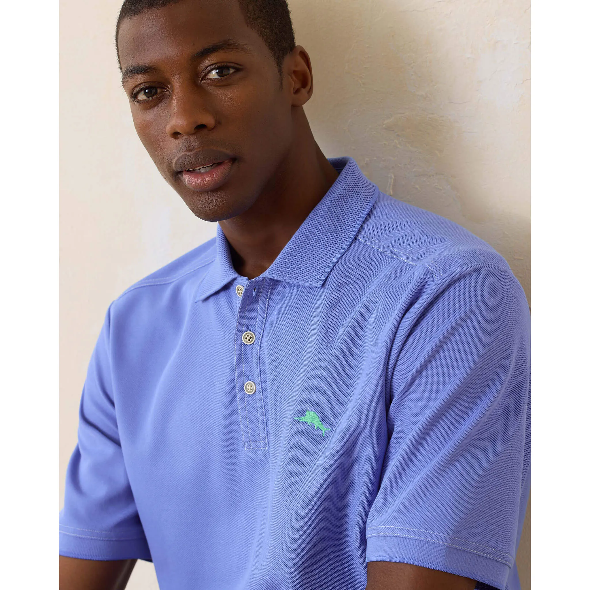 Tommy Bahama Islandzone Emfielder 2.0 Polo Shirt - Rococo Blue Mens Tommy Bahama