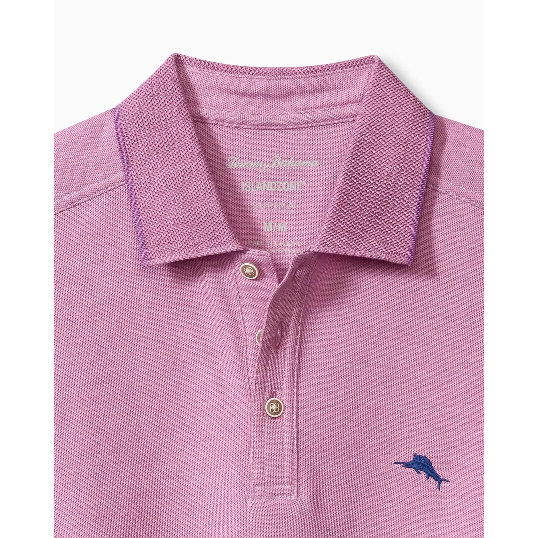 Tommy Bahama IslandZone Emfielder 2.0 Polo Shirt - Wi-Fi Berry Heather Mens Tommy Bahama