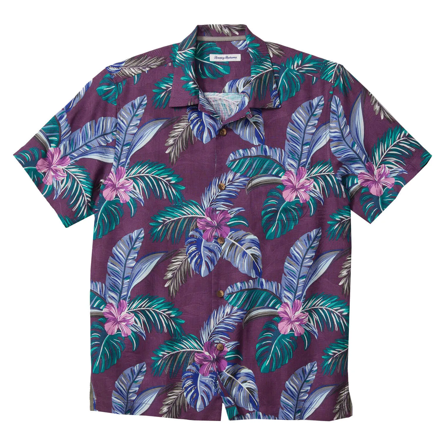 Tommy Bahama IslandZone Frond Fusion Camp Shirt - Orchid Mens Tommy Bahama