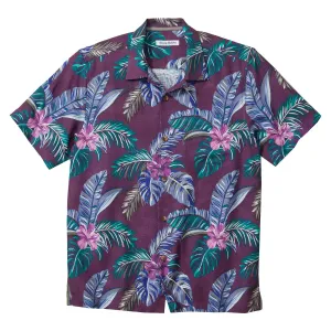 Tommy Bahama IslandZone Frond Fusion Camp Shirt - Orchid Mens Tommy Bahama