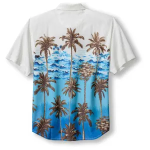 Tommy Bahama Islandzone Mojito Bay Playa Palms Camp Shirt - Coconut Mens Tommy Bahama