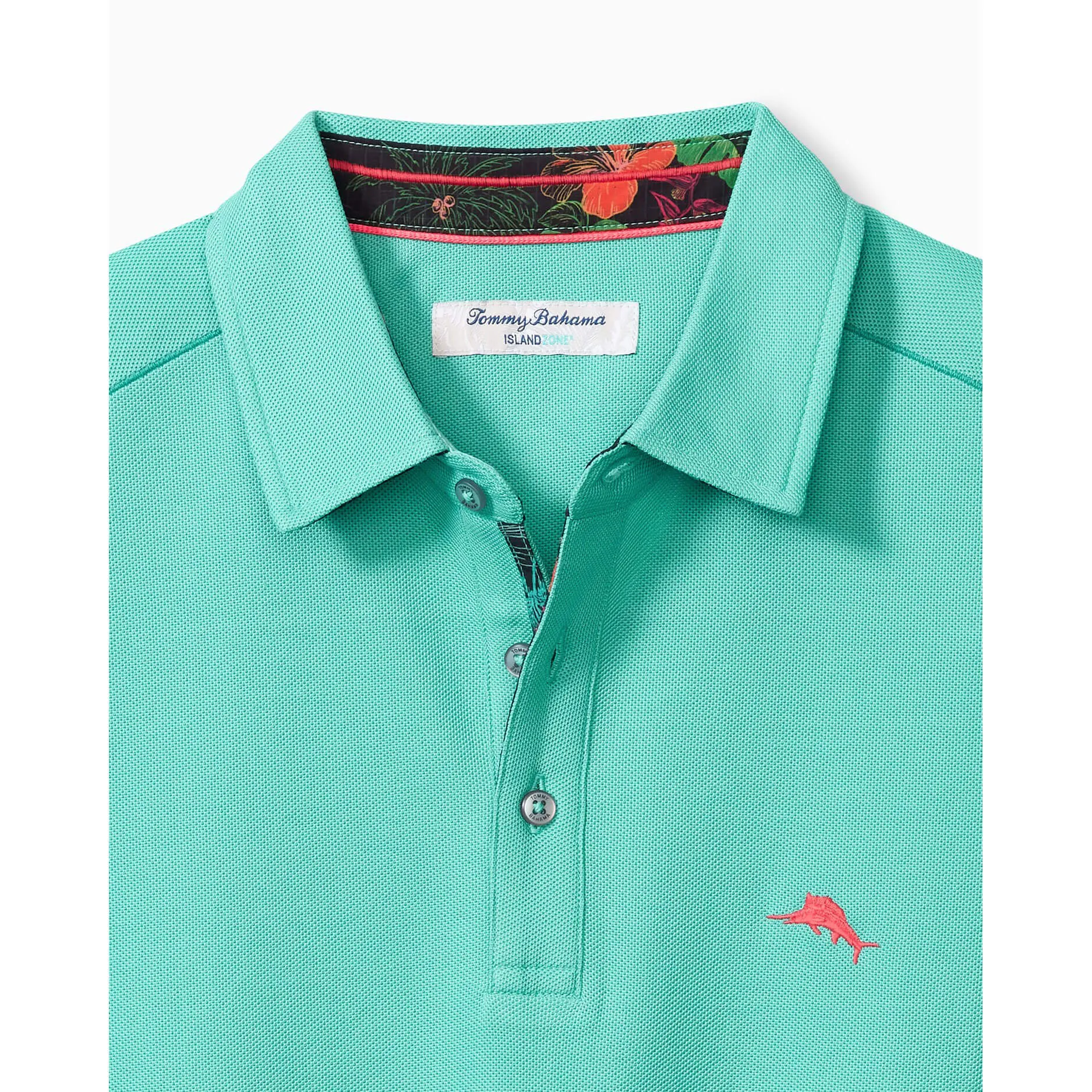 Tommy Bahama IslandZone Neon Shores Five O'Clock Polo Shirt - Blue Freeze Mens Tommy Bahama