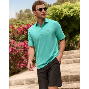 Tommy Bahama IslandZone Neon Shores Five O'Clock Polo Shirt - Blue Freeze Mens Tommy Bahama