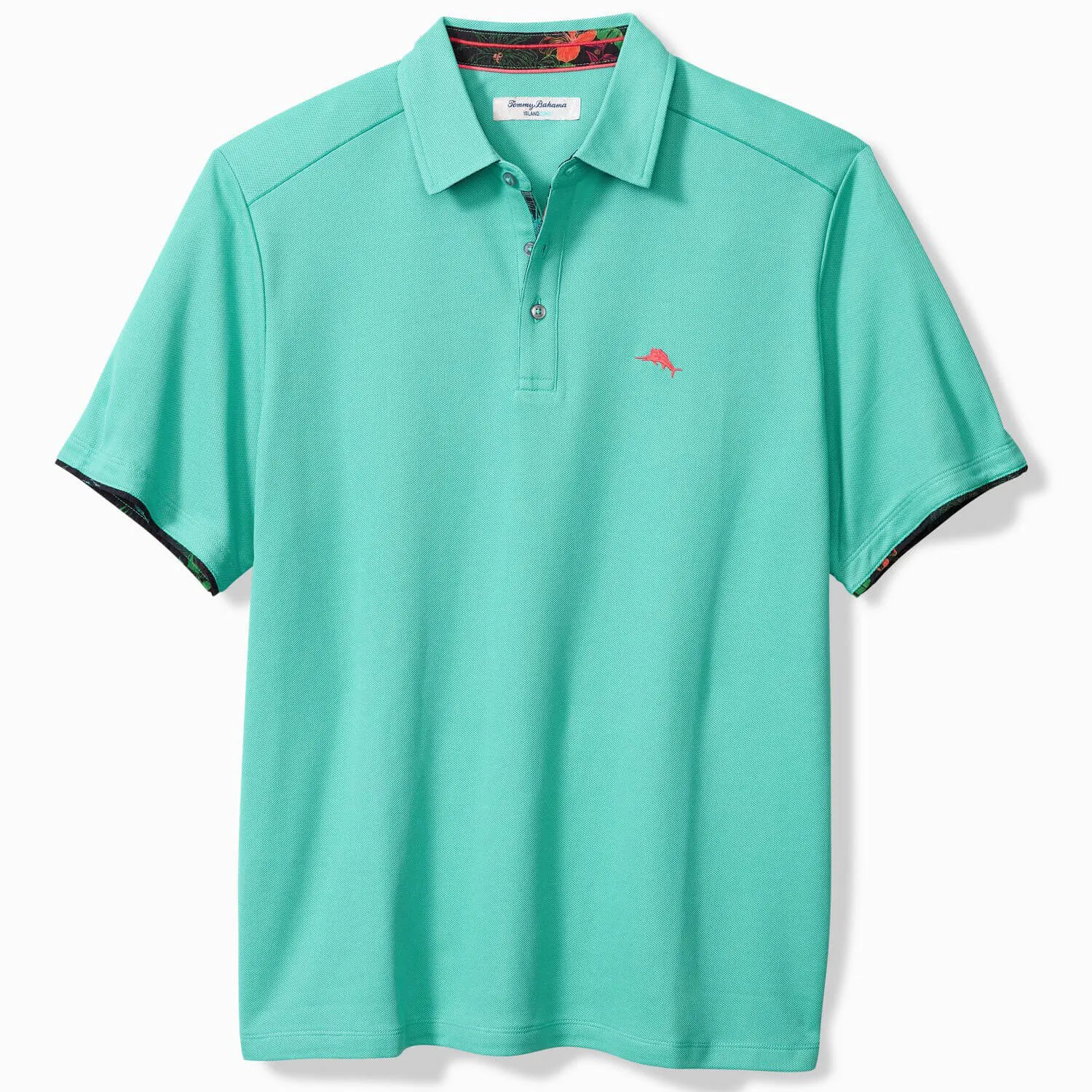 Tommy Bahama IslandZone Neon Shores Five O'Clock Polo Shirt - Blue Freeze Tommy Bahama Clothing