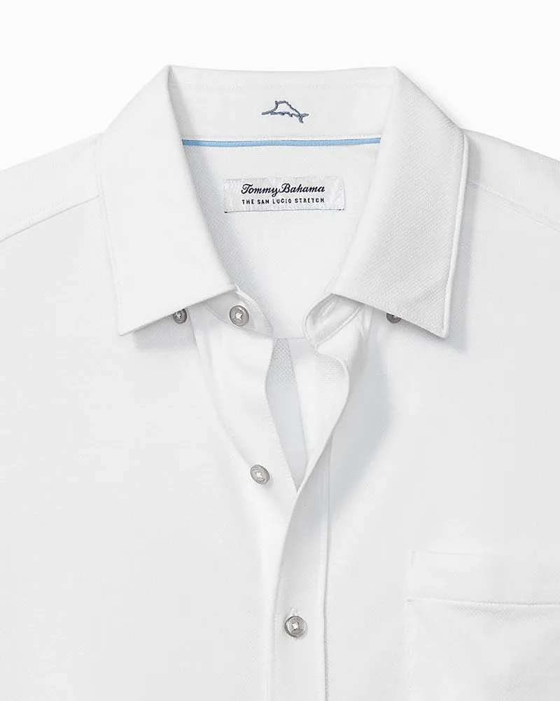 Tommy Bahama Islandzone New San Lucio Stretch Sport Shirt - White Tommy Bahama Clothing