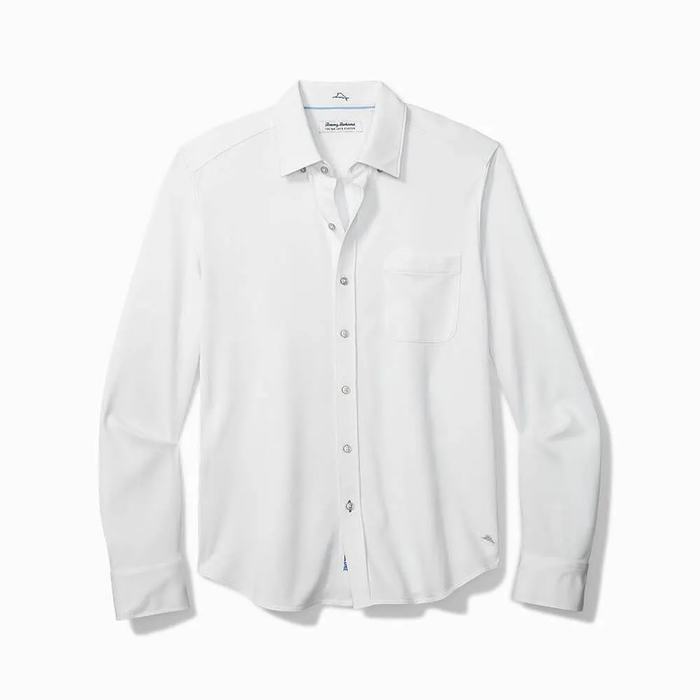 Tommy Bahama Islandzone New San Lucio Stretch Sport Shirt - White Tommy Bahama Clothing